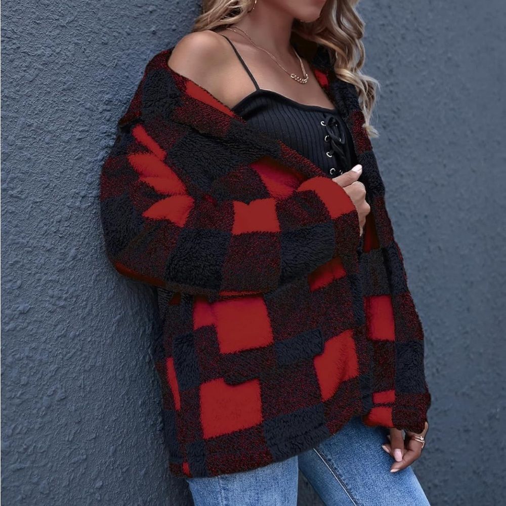 Oversized winter fleece jacket - Picture 3 of 4